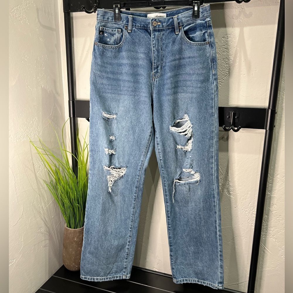 KanCan Jeans Stephanie Ultra High Rise 90's Boyfriend size 11/29 - Picture 4 of 15